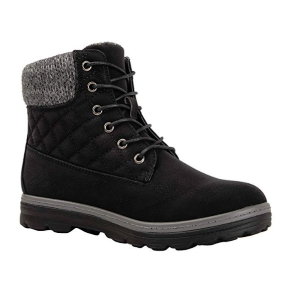 Womens "Mariah" Black Winter Boots - Picture 3 of 7